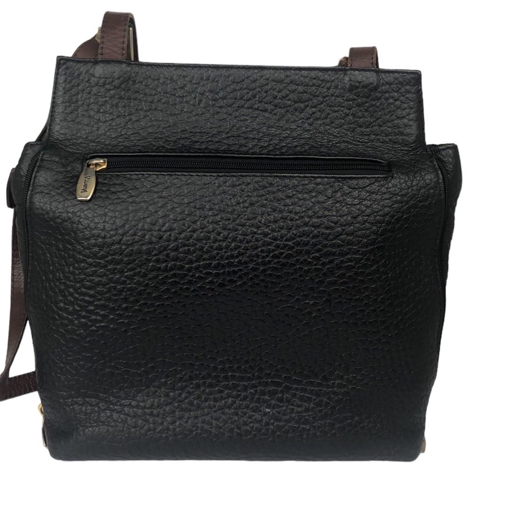 Vintage Valentina pebbled leather shoulder bag - Picture 2 of 16